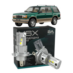 LED лампи Ford Explorer 1993- H4 M6X ближнє/дальнє світло (4000Lm 5500K) / Форд Експлорер (комплект 2 шт.)