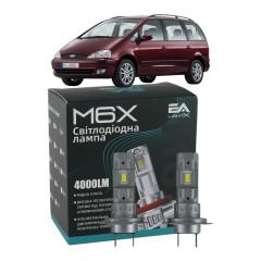 LED лампи Ford Galaxy 1995-2006 H7 M6X ближнє світло (4000Lm 5500K) / Форд Галаксі (комплект 2 шт.)