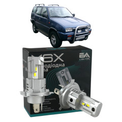 LED лампи Ford Maverick 1993-1998 H4 M6X ближнє/дальнє світло (4000Lm 5500K) / Форд Маверік (комплект 2 шт.)