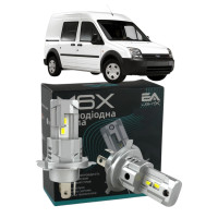 LED лампы Ford Transit Connect 2002- H4 M6X ближний/дальний свет (4000Lm 5500K) / Форд Транзит Коннект (комплект 2 шт.)