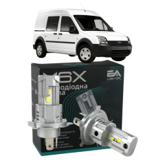 LED лампи Ford Transit Connect 2002- H4 M6X ближнє/дальнє світло (4000Lm 5500K) / Форд Транзит Коннект (комплект 2 шт.)