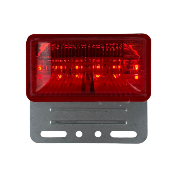 Комплект LED габаритних ліхтарів G-7001 12V (4 шт) червоні, металевий кронштейн, для вантажівок та причепів