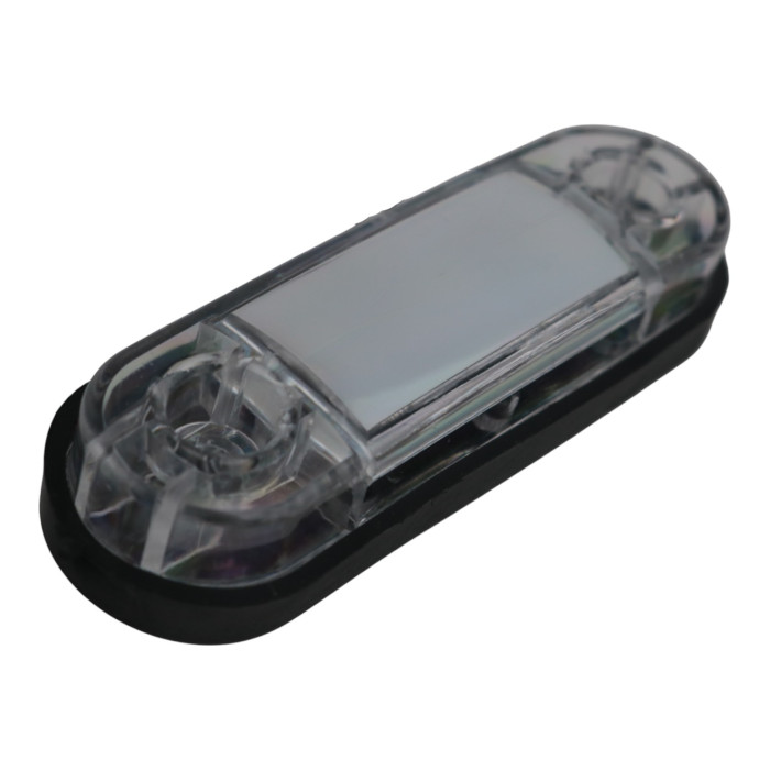 Светодиодный габаритный фонарь EA Light X 12-24V 3 SMD белый маркерный 2395 для прицепов и грузовиков