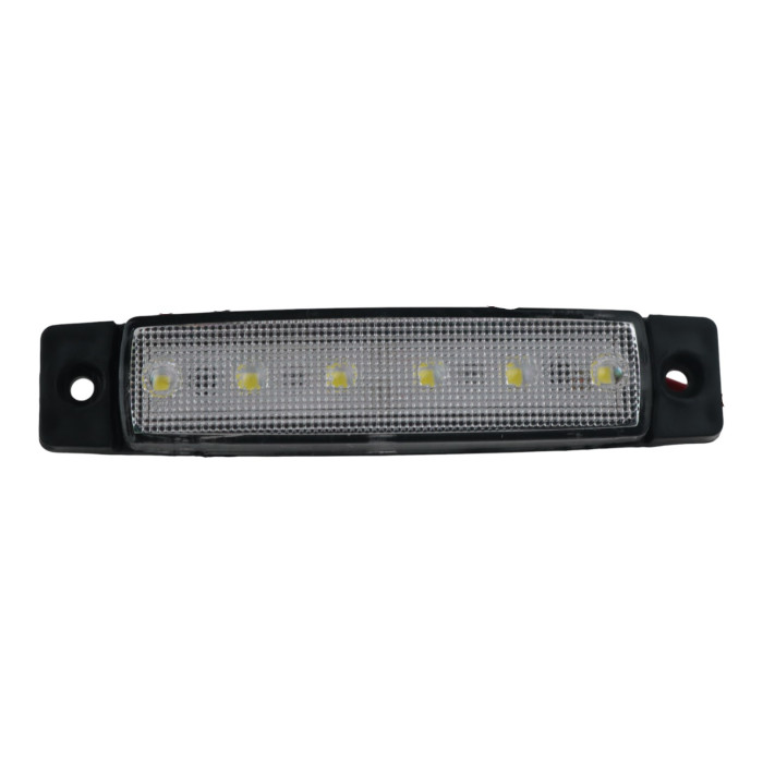 Светодиодный габаритный фонарь EA Light X 12-24V 6 LED белый маркерный для прицепов и грузовиков