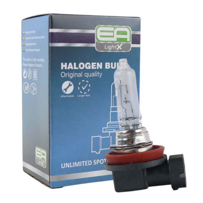 Галогенная лампа EA Light X H9 PGJ19-5 12V 65W CLEAR (1 шт.) — автомобильная лампа головного (дальнего) света прозрачная