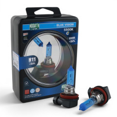 Комплект галогенних ламп EA Light X H11 Blue Vision +150% 5500K 12V 55W (2 шт.)