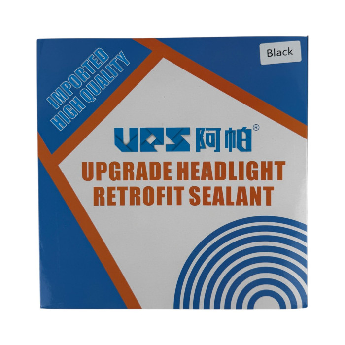 Бутиловый термогерметик для фар UPS EA Light X черный — лента для перепаковки, ремонта и установки линз