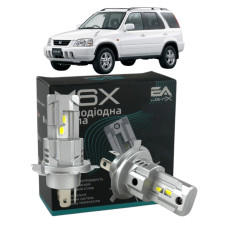 LED лампы Honda CR-V I 1995-2002 H4 M6X ближний/дальний свет (4000Lm 5500K) / Хонда Срв 1 (комплект 2 шт.)