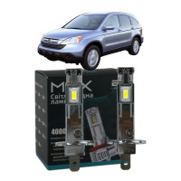 LED лампы Honda CR-V III 2006- H1 M6X ближний свет (4000Lm 5500K) / Хонда Срв 3 (комплект 2 шт.)