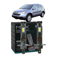 LED лампы Honda CR-V III 2006- H1 M6X ближний свет (4000Lm 5500K) / Хонда Срв 3 (комплект 2 шт.)