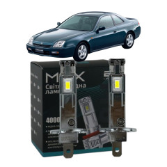 LED лампи Honda Prelude V 1996-2000 H1 M6X дальнє світло (4000Lm 5500K) / Хонда Прелюд 5 (комплект 2 шт.)