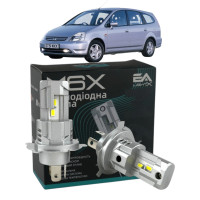 LED лампы Honda Stream 2001- H4 M6X ближний/дальний свет (4000Lm 5500K) / Хонда Стрим (комплект 2 шт.)