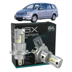 LED лампи Honda Stream 2001- H4 M6X ближнє/дальнє світло (4000Lm 5500K) / Хонда Стрім (комплект 2 шт.)