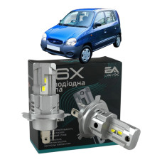 LED лампы Hyundai Atos 1998- H4 M6X ближний/дальний свет (4000Lm 5500K) / Хюндай Атос (комплект 2 шт.)