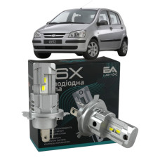 LED лампы Hyundai Getz 2002- H4 M6X ближний/дальний свет (4000Lm 5500K) / Хюндай Гетц (комплект 2 шт.)