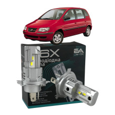LED лампы Hyundai Matrix 2001-2005 H4 M6X ближний/дальний свет (4000Lm 5500K) / Хюндай Матрикс (комплект 2 шт.)