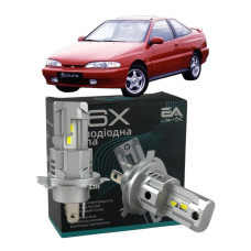 LED лампы Hyundai S Coupe 1990-1996 H4 M6X ближний/дальний свет (4000Lm 5500K) / Хюндай С Купе (комплект 2 шт.)