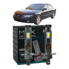 LED лампы Hyundai Sonata IV-V 2005- H1 M6X дальний свет (4000Lm 5500K) / Хюндай Соната (комплект 2 шт.)