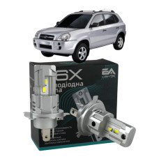 LED лампы Hyundai Tucson 2004- H4 M6X ближний/дальний свет (4000Lm 5500K) / Хюндай Туксон (комплект 2 шт.)