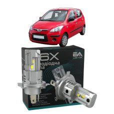 LED лампы Hyundai i10 2007- H4 M6X ближний/дальний свет (4000Lm 5500K) / Хюндай I10 (комплект 2 шт.)