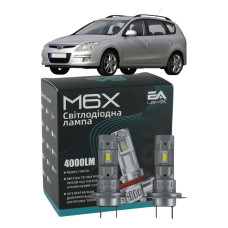 LED лампы Hyundai i30 2007- H7 M6X ближний свет (4000Lm 5500K) / Хюндай I30 (комплект 2 шт.)