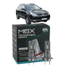 LED лампы Hyundai ix55 2008- H7 M6X дальний свет (4000Lm 5500K) / Хюндай Ix55 (комплект 2 шт.)