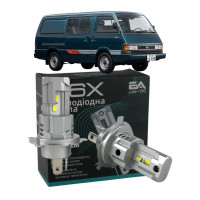 LED лампы KIA Besta Kasten H4 M6X ближний/дальний свет (4000Lm 5500K) / Киа Беста (комплект 2 шт.)