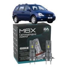 LED лампы KIA Carnival II 2001- H7 M6X ближний свет (4000Lm 5500K) / Киа Карнивал 2 (комплект 2 шт.)