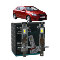 LED лампы KIA Cee'd Hatchback 2006- H1 M6X дальний свет (4000Lm 5500K) / Киа Сид Хэтчбек (комплект 2 шт.)