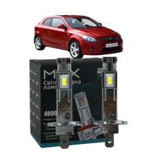 LED лампы KIA Cee'd Hatchback 2006- H1 M6X дальний свет (4000Lm 5500K) / Киа Сид Хэтчбек (комплект 2 шт.)
