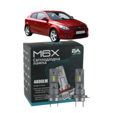 LED лампы KIA Cee'd Hatchback 2006- H7 M6X ближний свет (4000Lm 5500K) / Киа Сид Хэтчбек (комплект 2 шт.)