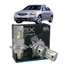 LED лампы KIA Cerato 2004- H4 M6X ближний/дальний свет (4000Lm 5500K) / Киа Церато (комплект 2 шт.)