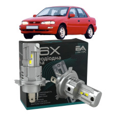 LED лампы KIA Mentor 1994- H4 M6X ближний/дальний свет (4000Lm 5500K) / Киа Ментор (комплект 2 шт.)
