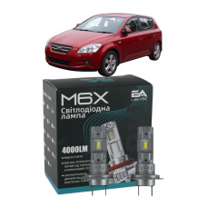 LED лампы KIA Pro Cee'd 2008- H7 M6X ближний свет (4000Lm 5500K) / Киа Про Сид (комплект 2 шт.)