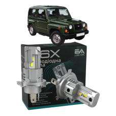 LED лампы KIA Retona 1999- H4 M6X ближний/дальний свет (4000Lm 5500K) / Киа Ретона (комплект 2 шт.)