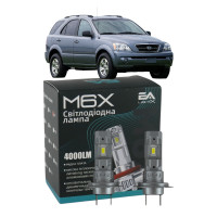LED лампы KIA Sorento I 2002-2009 H7 M6X ближний свет (4000Lm 5500K) / Киа Соренто 1 (комплект 2 шт.)