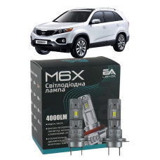 LED лампы KIA Sorento II 2009- H7 M6X ближний свет (4000Lm 5500K) / Киа Соренто 2 (комплект 2 шт.)