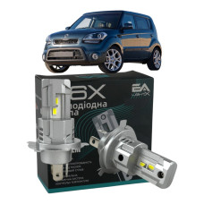 LED лампы KIA Soul 2009- H4 M6X ближний/дальний свет (4000Lm 5500K) / Киа Соул (комплект 2 шт.)