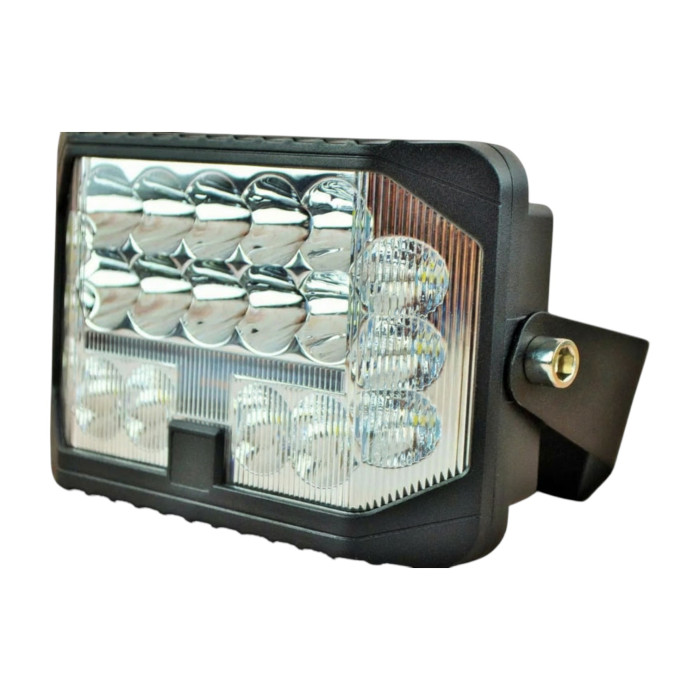 Комплект LED фар 96W 6000K прямоугольных (дальний+ближний+желтый свет, 2 шт.)