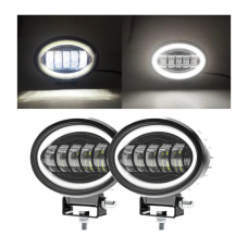 Комплект LED фар JR 50W-2 13.5см (з чіткою СТГ, DRL, 2 шт.)