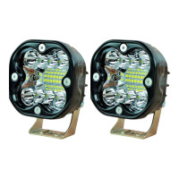 Комплект дополнительных LED фар JR-22SMD 45W 6000K (круглые, комбинированный луч, 2 шт.)