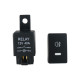Проводка для подключения LED балок и ПТФ H11 H8 H9 H16 с реле 12V 40A и прямоугольной кнопкой EA Light X (1 шт)