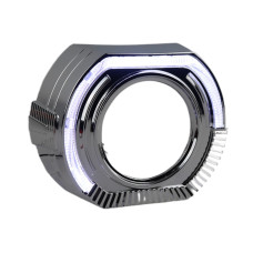 Маска лінзи EA Light X BMW Sport 3" підкова (хром з LED ангельськими очками, 1 шт.)