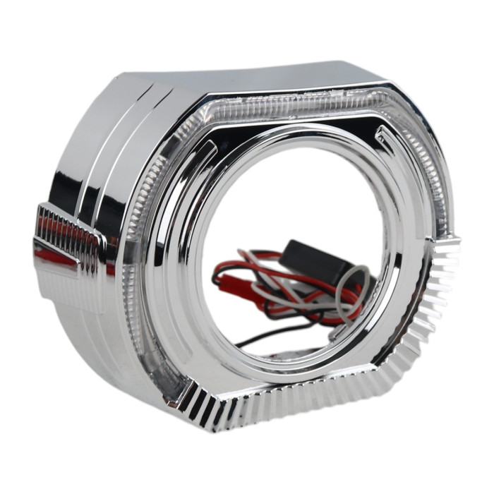 Маска линзы EA Light X BMW Sport 3" подкова (хром с LED ангельскими глазками, 1 шт.)