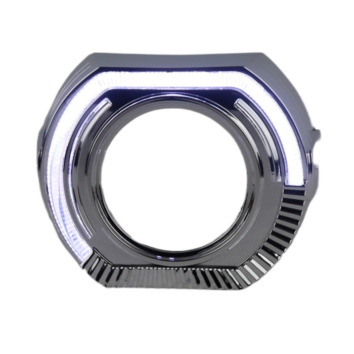 Маска линзы EA Light X BMW Sport 3" подкова (хром с LED ангельскими глазками, 1 шт.)