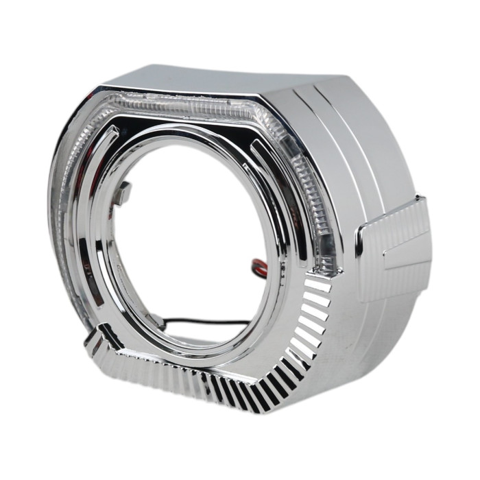 Маска линзы EA Light X BMW Sport 3" подкова (хром с LED ангельскими глазками, 1 шт.)