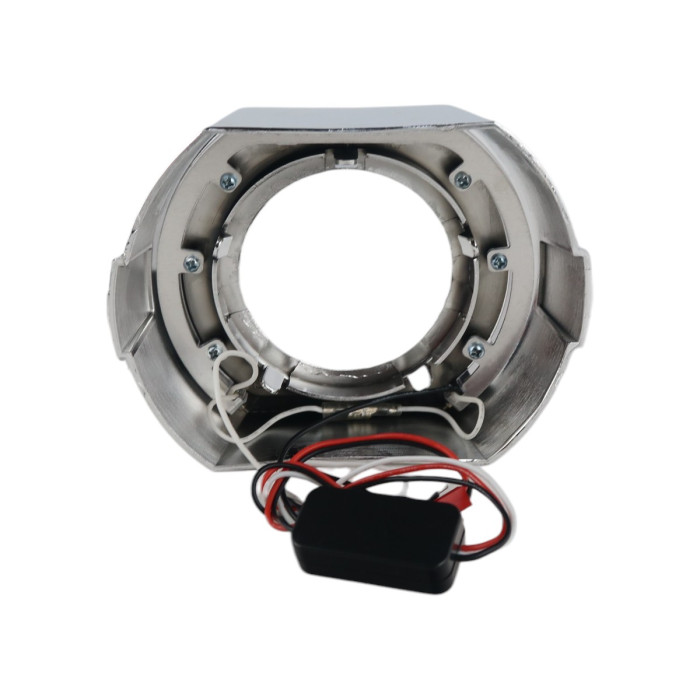 Маска линзы EA Light X BMW Sport 3" подкова (хром с LED ангельскими глазками, 1 шт.)