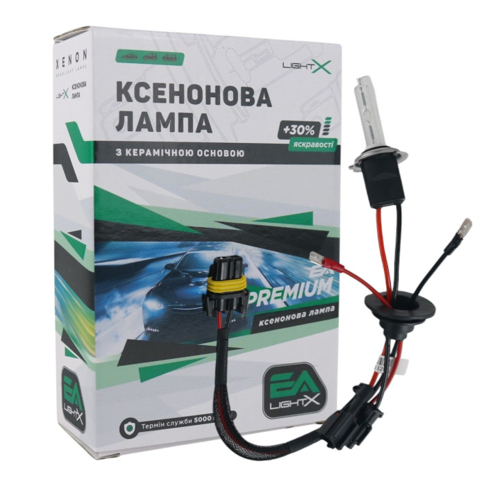 Ксеноновая лампа H7 EA Light X Premium +30% 6000K 35W Керамика (1 шт.)