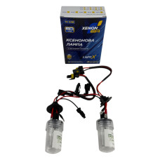 Комплект ксеноновых ламп H7 EA Light X 6000K 35W (2 шт.) металлическая база, холодный белый свет