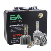 LED лампы Audi TT (8J) 2006-2014 D1S K70 D серия EA Light X ближний и дальний свет (60W 14000Lm 6000K) / Ауди ТТ (комплект 2 шт.)